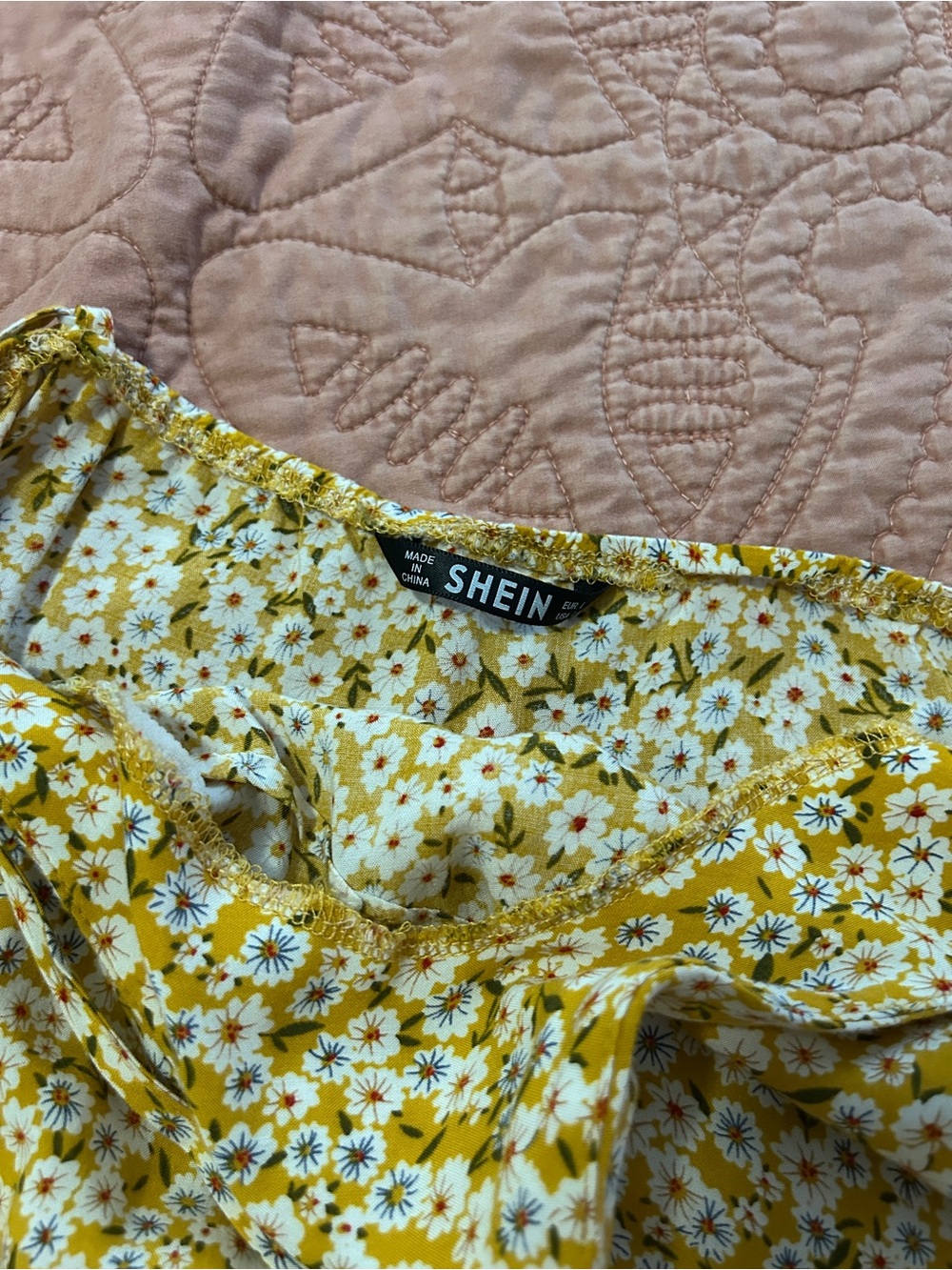 Yellow Floral Ruffle Slip Dress - Picture 4 of 7